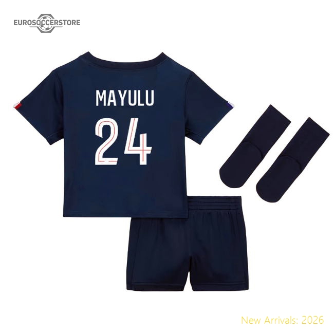 2025-2026 PSG Home Baby Kit (Mayulu 24)-Vantage Point Soccer